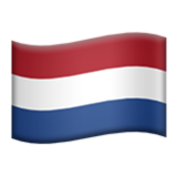 Apple(iPhone) Flag: Netherlands Emoji