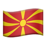 Apple(iPhone) Flag: North Macedonia Emoji