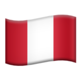 Apple(iPhone) Flag: Peru Emoji