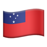 Apple(iPhone) Flag: Samoa Emoji