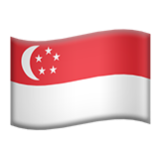 Apple(iPhone) Flag: Singapore Emoji