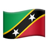 Apple(iPhone) Flag: St. Kitts & Nevis Emoji