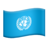 Apple(iPhone) Flag: United Nations Emoji