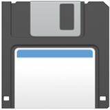 Apple(iPhone) Floppy Disk Emoji