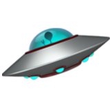 Apple(iPhone) Flying Saucer Emoji