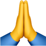 Apple(iPhone) Folded Hands Emoji