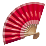 Apple(iPhone) Folding Hand Fan Emoji