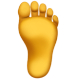 Apple(iPhone) Foot Emoji