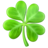 Apple(iPhone) Four Leaf Clover Emoji