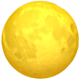 Apple(iPhone) Full Moon Emoji