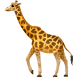 Apple(iPhone) Giraffe Emoji