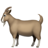 Apple(iPhone) Goat Emoji