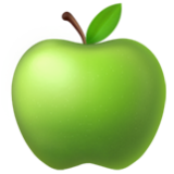 Apple(iPhone) Green Apple Emoji