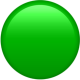 Apple(iPhone) Green Circle Emoji