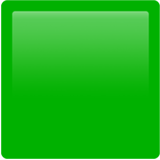 Apple(iPhone) Green Square Emoji