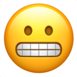 Apple(iPhone) Grimacing Face Emoji