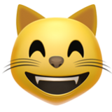 Apple(iPhone) Grinning Cat With Smiling Eyes Emoji