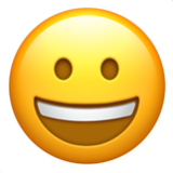 Apple(iPhone) Grinning Face Emoji