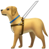 Apple(iPhone) Guide Dog Emoji