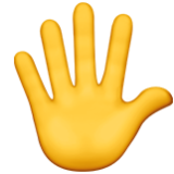 Apple(iPhone) Hand With Fingers Splayed Emoji