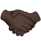 Apple(iPhone) Handshake: Dark Skin Tone Emoji