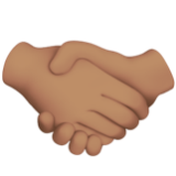 Apple(iPhone) Handshake: Medium Skin Tone Emoji