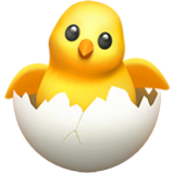 Apple(iPhone) Hatching Chick Emoji