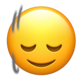 Apple(iPhone) Head Shaking Vertically Emoji