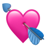 Apple(iPhone) Heart With Arrow Emoji