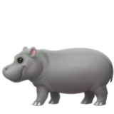 Apple(iPhone) Hippopotamus Emoji