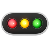 Apple(iPhone) Horizontal Traffic Light Emoji