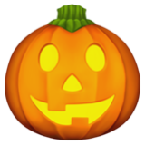 Apple(iPhone) Jack-O-Lantern Emoji