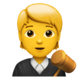 Apple(iPhone) Judge Emoji