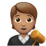 Apple(iPhone) Judge: Medium Skin Tone Emoji