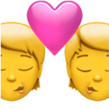 Apple(iPhone) Kiss Emoji