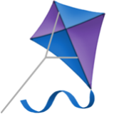 Apple(iPhone) Kite Emoji