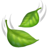 Apple(iPhone) Leaf Fluttering In Wind Emoji