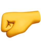 Apple(iPhone) Left-Facing Fist Emoji