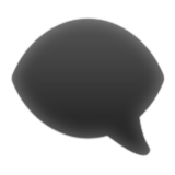 Apple(iPhone) Left Speech Bubble Emoji