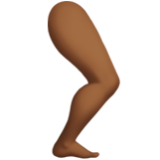 Apple(iPhone) Leg: Medium-Dark Skin Tone Emoji