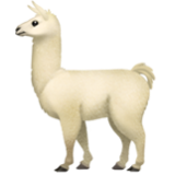 Apple(iPhone) Llama Emoji