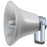 Apple(iPhone) Loudspeaker Emoji