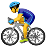 Apple(iPhone) Man Biking Emoji