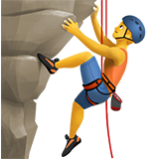 Apple(iPhone) Man Climbing Emoji