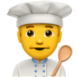 Apple(iPhone) Man Cook Emoji