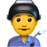 Apple(iPhone) Man Factory Worker Emoji