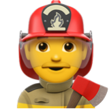 Apple(iPhone) Man Firefighter Emoji