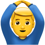 Apple(iPhone) Man Gesturing Ok Emoji