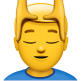 Apple(iPhone) Man Getting Massage Emoji