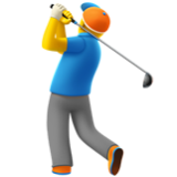 Apple(iPhone) Man Golfing Emoji